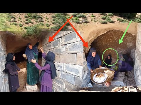 Cave and Life:the Fine Art of Grandmother and Two Orphans Making Magical Cave Entrance