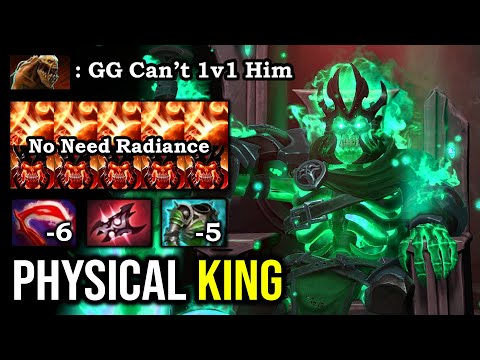 NO RADIANCE NO PROBLEM!!! 100% Physical Wraith King Even LS Can't Stand 1v1 with Desolator + Armlet