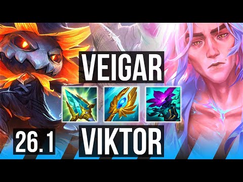 VEIGAR vs VIKTOR (MID) | Perfect KDA: 13/0/15, Unsealed Spellbook | EUW Master | 26.1
