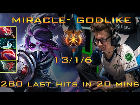 MIRACLE-  Templar Assasin Godlike II Insane Farming Speed! II How to farm like a Pro.