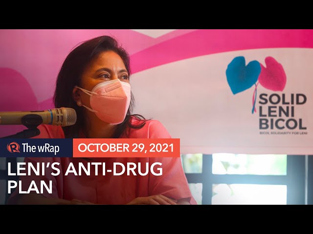 Robredo’s anti-drug plan: Heavy on prevention, rehab not ‘kill, kill, kill’