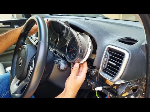 How to replace instrument cluster in Kia Sportage