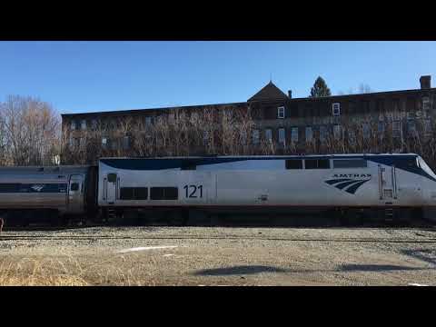 HD [AMTK] 121 Leads the 461 Valley Flyer on 2-22-2020 at 09:15 hrs