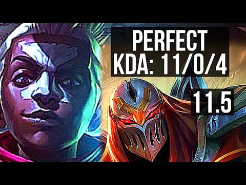 EKKO vs ZED (MID) | 11/0/4, 1700+ games, Legendary, 900K mastery | KR Grandmaster | v11.5