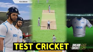 Red + Pink ball Test Match in Dream Cricket 25 | New update date, New UI, Features everything