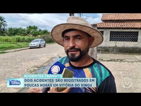 ACIDENTES TRÂNSITO: DOIS ACIDENTES  SÃO REGISTRADOS EM POUCAS HORAS EM VITÓRIA DO XINGU