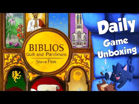 Biblios: Quill and Parchment - Daily Game Unboxing