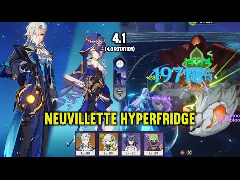 (F2P) C0 NEUVILLETTE Hyperfridge | 4.1 Spiral Abyss Floor 12 (4.0 Rotation) | Genshin Impact