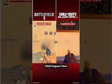 BATTLEFIELD 6 VS CALL OF DUTY BLACK OPS 6 - WALL IMPACT TEST 1 #battlefield6