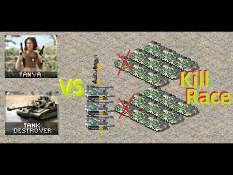 Kill Race - Tanya vs Tank Destroyer : Red Alert 2