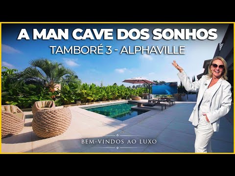 Casa à Venda no Tamboré 3 com 5 Suítes, Man Cave Exclusiva e Lazer Completo