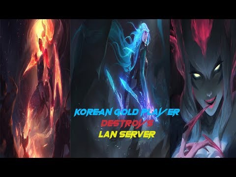 Korean Gold Player plays on LAN (Katarina, Akali, Evelynn Montage) Zerinali - League of Legends