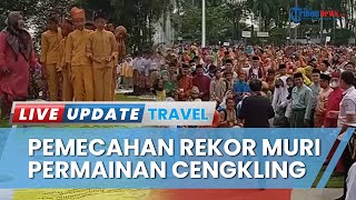 80.000 Pelajar di Kota Jambi Pecahkan Rekor MURI, Permainan Cengkling dengan Jumlah Terbanyak