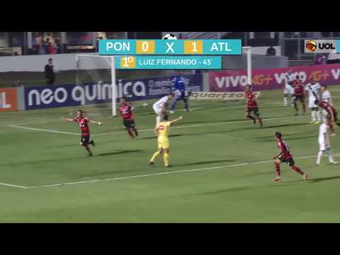 GOL DO ATLÉTICO-GO - LUIZ FERNANDO - PONTE PRETA X ATLÉTICO-GO - 16/09 - BRASILEIRÃO 2017