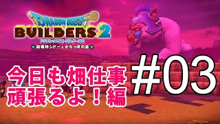 【DQB2】ドラゴンクエストビルダーズII　今日も畑仕事頑張るよ！ #03【のんびりプレイ｜女性実況】