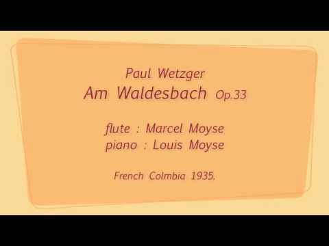 Am Waldesbach Op.33 (Paul Wetzger) flute : Marcel Moyse