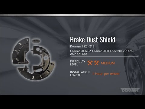 Split Brake Dust Shield Installation Video by Dorman Products