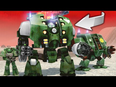 LEVIATHAN DREADNOUGHT vs Chaos! - Men of War: Warhammer 40K Mod