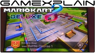 Mario Kart 8 Deluxe - Bob-Omb Blast on SNES Battle Course 1 (Off Camera)