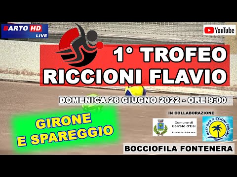 1° TROFEO RICCIONI FLAVIO - Gara Nazionale a Coppie *ALTO LIVELLO* - IL GIRONE E LO SPAREGGIO