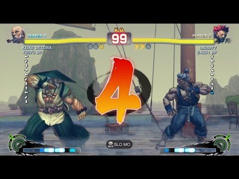Tokido [Akuma] vs KEIKE DESORA [Gouken] SSF4 Japanese Online Ranked Matches - TRUE-HD