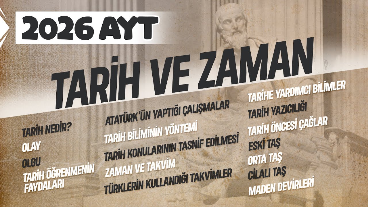 AYT Tarih | Tarih ve Zaman, İlk Uygarlıklar & Türk Tarihi