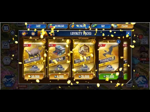 Solid Gold Packs, Diamond Spin, Cash Pack & Booster Pack! Jurassic World The Game| R #282