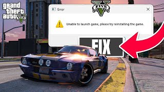 GTA V unable to launch game please try reinstalling the game at Grand ...