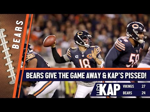 REKAP: 🏈 Chicago Bears 27-24 loss to Minnesota Vikings. ‘They gave that away & it pisses me off!’