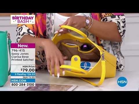 Sassy Jones Clarisa Bese Printed Satchel