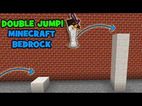 How to Double Jump In Minecraft Bedrock | Bedrock Command Block Tutorial