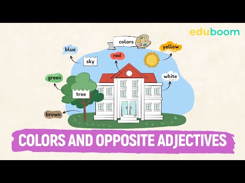 Colors. Opposite adjectives. │ Inglés en inglés, Principiantes