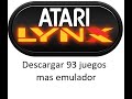 Atari Lynx 93 Juegos Atari Lynx Mas Emulador