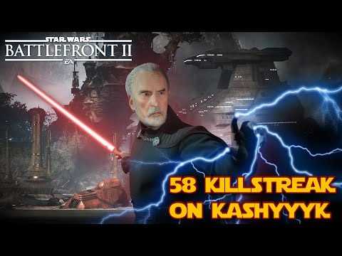 Star Wars Battlefront II 2017 | Count Dooku - 58 Killstreak