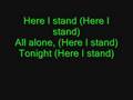 Madina Lake-Here I stand lyrics 