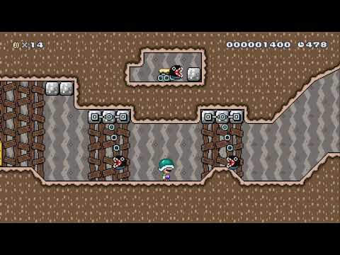 Chomp Thwomp Mines by SilentTron - Super Mario Maker 2 - No Commentary 1bw