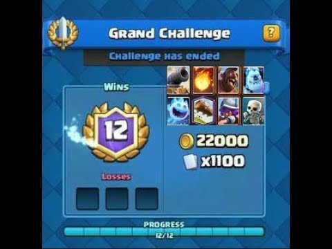 [246.357] Hog 2.6 Cycle 12 Win Grand Challenge Gameplay - Clash Royale
