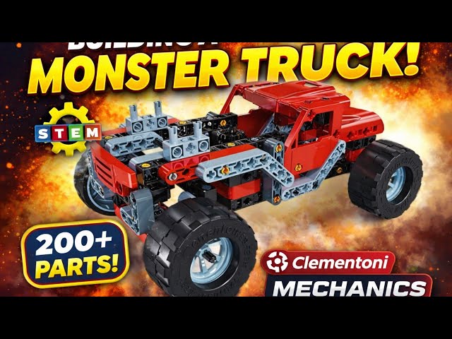 Vídeo relacionado con Clementoni - Mechanics - Monster Truck - Juego de construcciones mecánica, a Partir de 8 años, Juguete en español (55277)