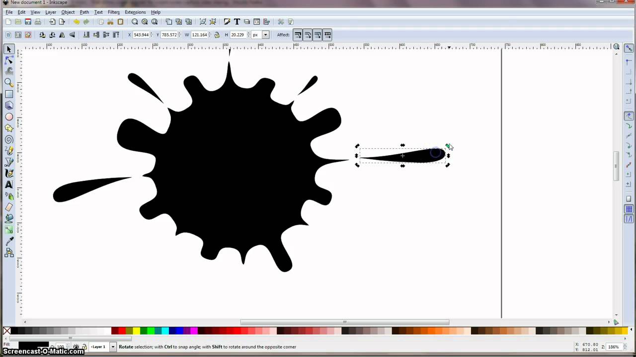 Inkscape Tutorial: Ink Splash
