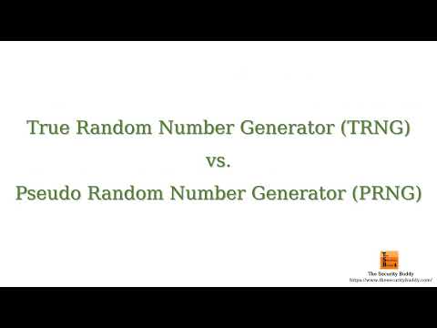 True Random Number Generators (TRNG) vs. Pseudo-Random Number Generators (PRNG) - The differences