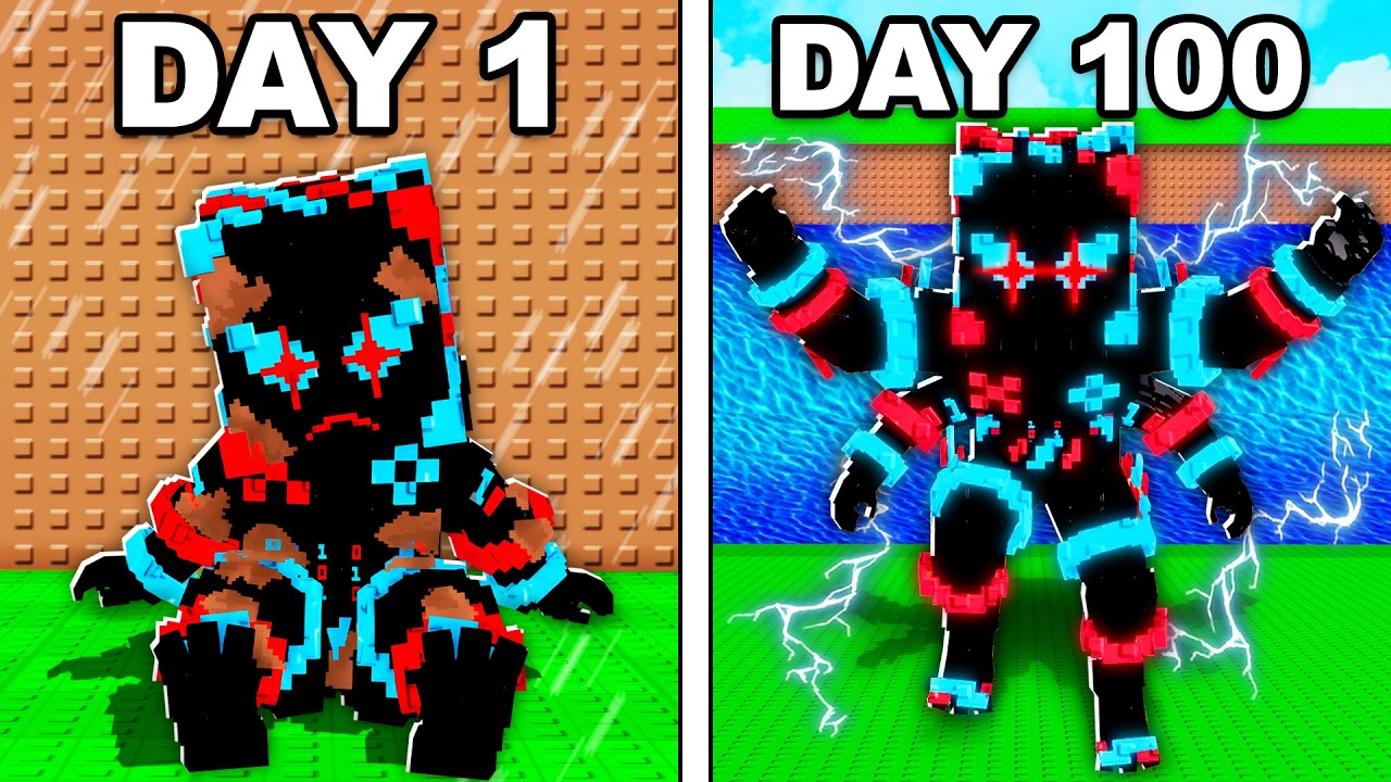 I Survived 100 Days As Meta Technetta In Escape Tsunami...