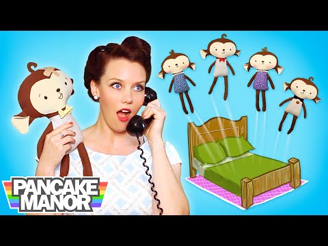 Five Little Monkeys Jumping on the Bed SPECIAL | Songs for Kids | Pancake Manor