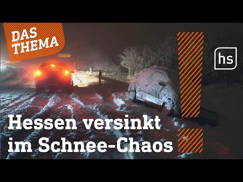 Ausnahmezustand wegen Wintereinbruchs | hessenschau DAS THEMA