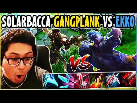 SOLARBACCA Gangplank Vs Ekko Mid - NA Grandmaster - Patch 14.5