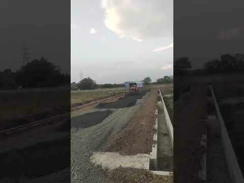 Wet Mix Macadam (WMM) Top layer spreading Construction #cement #heavycivil #civilengineer #engineer