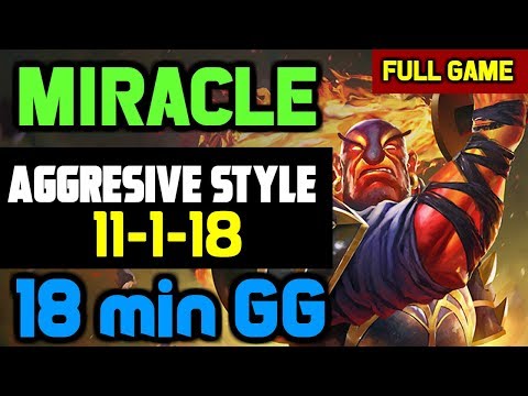 WTF! Miracle Ember Spirit destroyed T3 Tower in 11 mins and end game in 18 mins vs gh Earth Spirit
