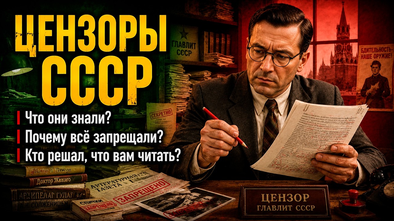 Как жили ЦЕНЗОРЫ в СССР? Скрытая история «красного карандаша»