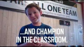 "Let's Go Train at M3 Fight and Fitness... It's AWESOME!!!" says Champ & Straight-A Student Brandon