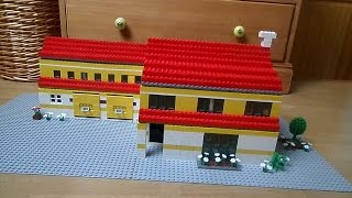 preview picture of video 'Lego Home two floors, two garages and garden - Maison à deux étages, deux garages et jardin'