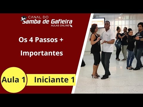 AULA 1 - Samba de Gafieira -Os 4 passos Iniciante + importantes do Samba de Gafieira+Dicas do abraço